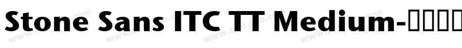 Stone Sans ITC TT Medium字体转换